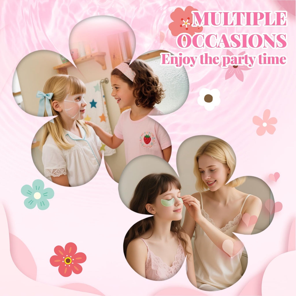 MUREND 120 PCS Spa Party Supplies for Girls – Sleepover Skincare Set
