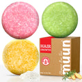 Muun Ginger Rosemary & Rice Water Shampoo Bar Pack 3 – Hair Growth, Thickening & pH Balanced