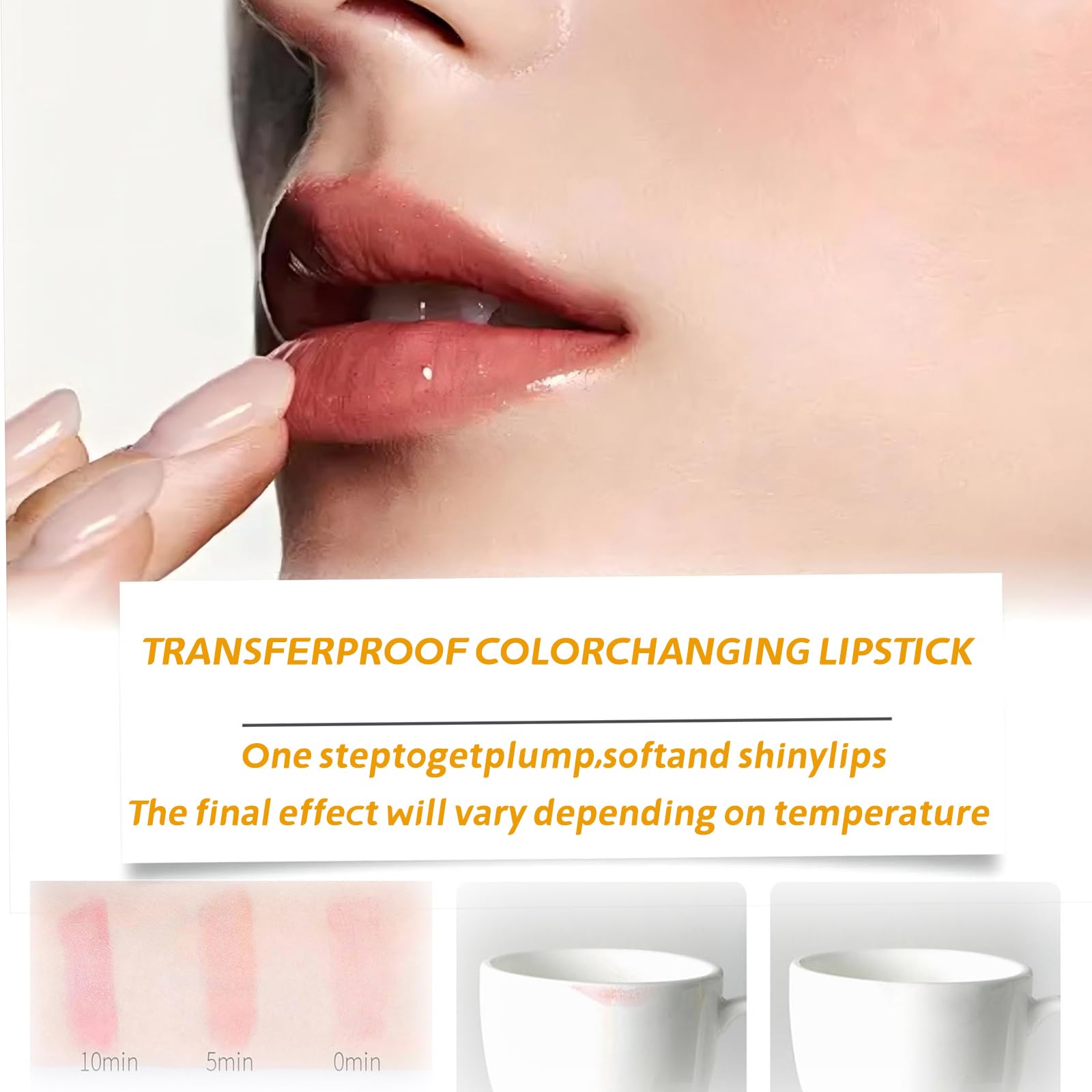 MVC Color Changing Lipstick – pH-Responsive, Transfer-Proof Lip Color (2-Pack)