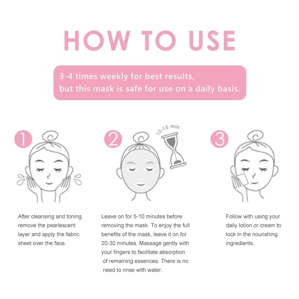 My Beauty Diary Black Pearl Brightening Facial Mask (8 Sheets) – New English Version
