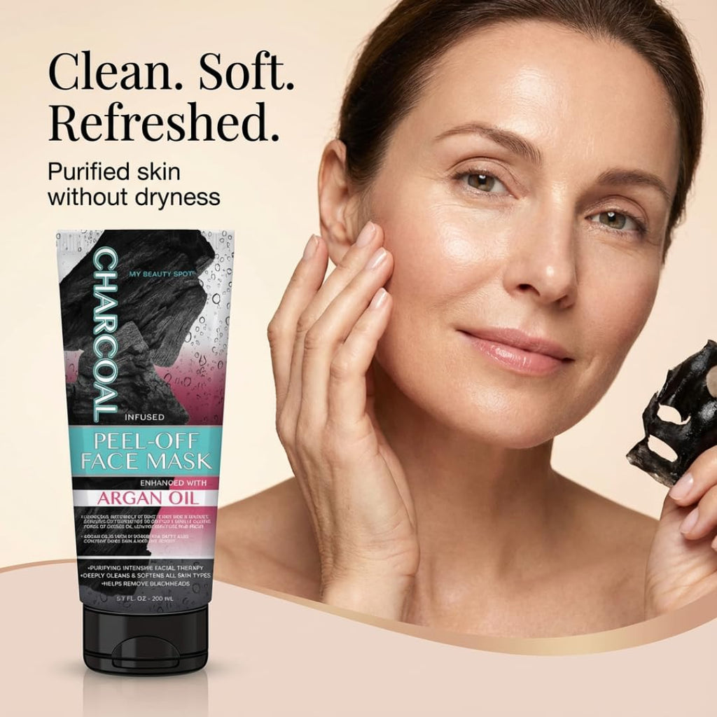 My Beauty Spot Charcoal Peel-Off Face Mask with Argan Oil (6.7 oz)