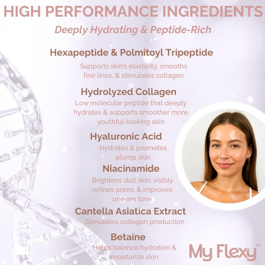 My Flexy Bio Collagen Overnight Mask – Peptides, Hyaluronic Acid & Antioxidants (4 Pack)