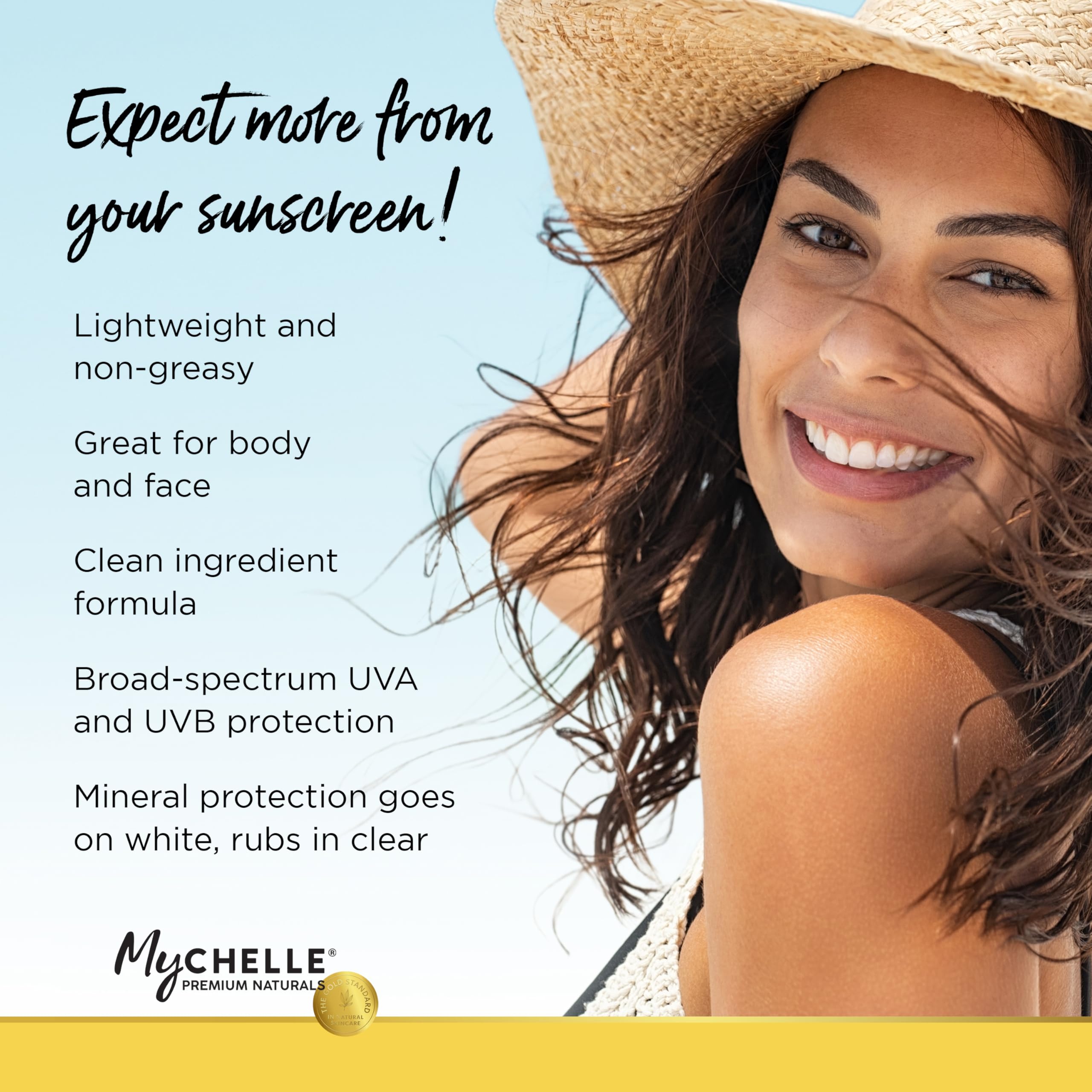 MyChelle Sun Shield Clear Spray SPF 30 – Zinc Oxide Sunscreen for Face & Body (6 fl oz)