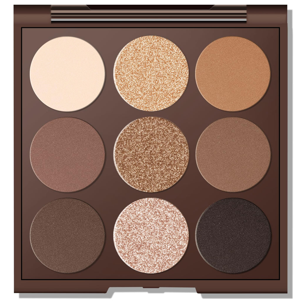 MYSTER ROSEY Neutral Eyeshadow Palette – Nude Matte Shades, Long-Lasting Wear, Vegan & Cruelty-Free