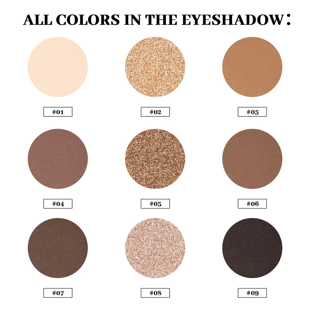 MYSTER ROSEY Neutral Eyeshadow Palette – Nude Matte Shades, Long-Lasting Wear, Vegan & Cruelty-Free