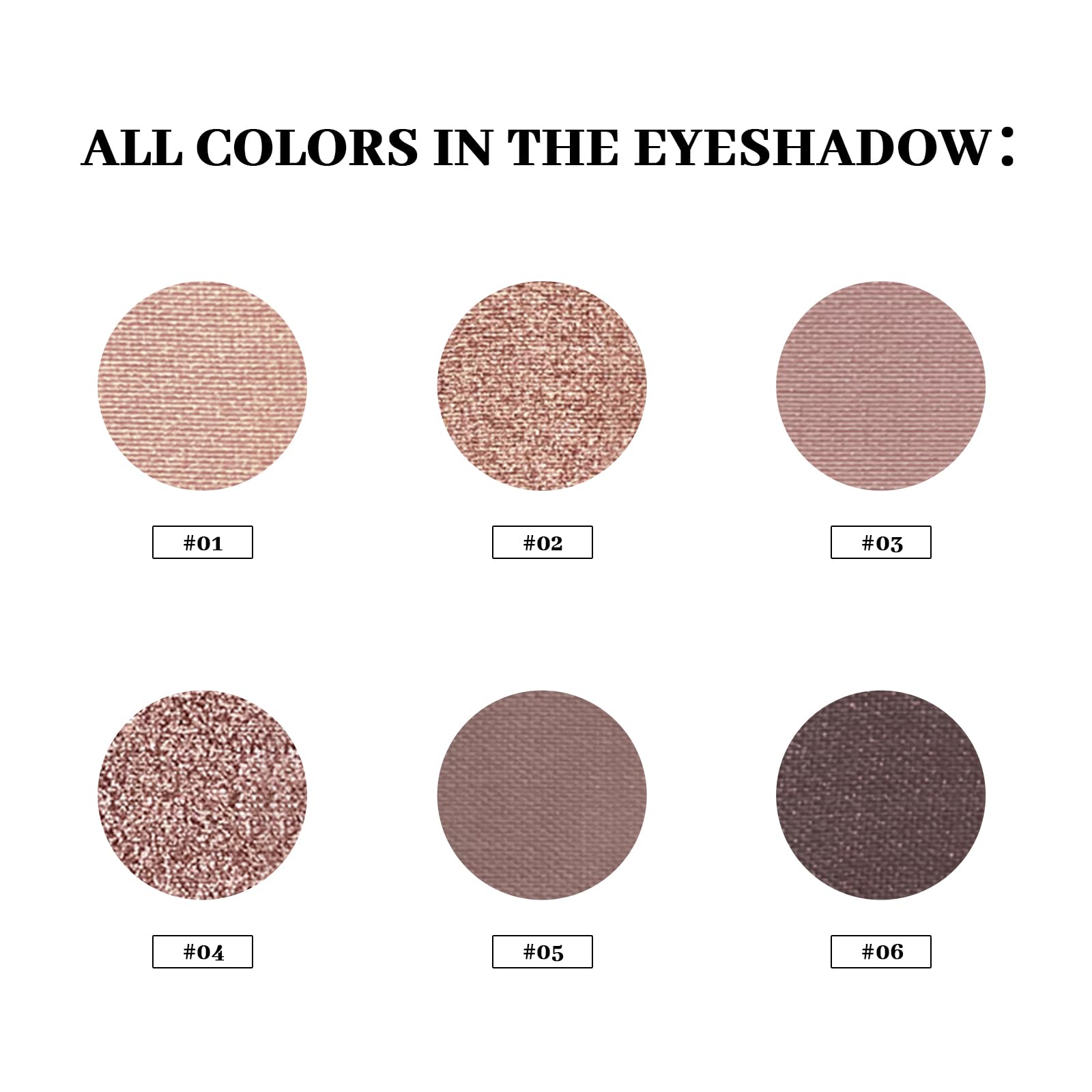 MYSTER ROSEY Nudes Mini Eyeshadow Palette | Velvet Matte Finish, 6 Nude Shades, Vegan & Cruelty-Free