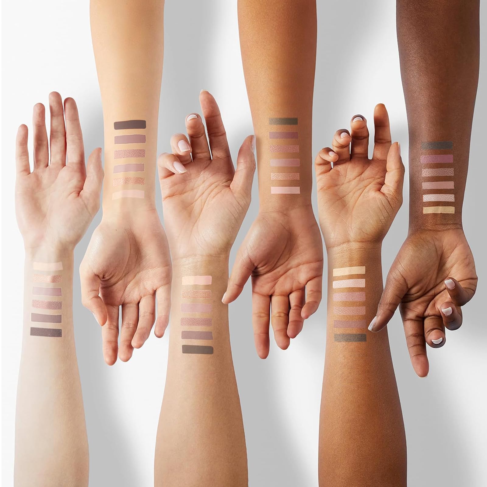 MYSTER ROSEY Nudes Mini Eyeshadow Palette | Velvet Matte Finish, 6 Nude Shades, Vegan & Cruelty-Free