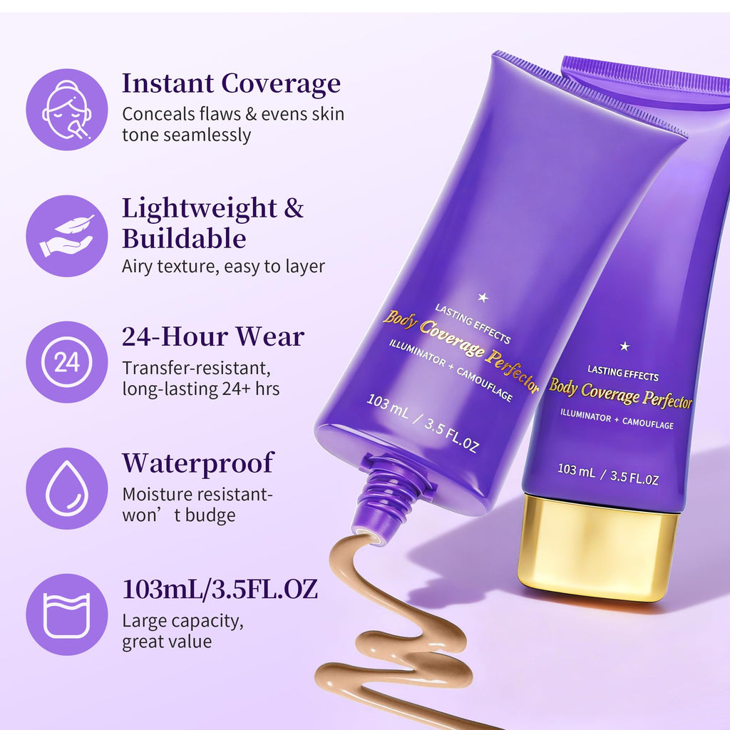 MyTend Tattoo Cover Up Makeup – Waterproof Body Concealer, 3.5oz