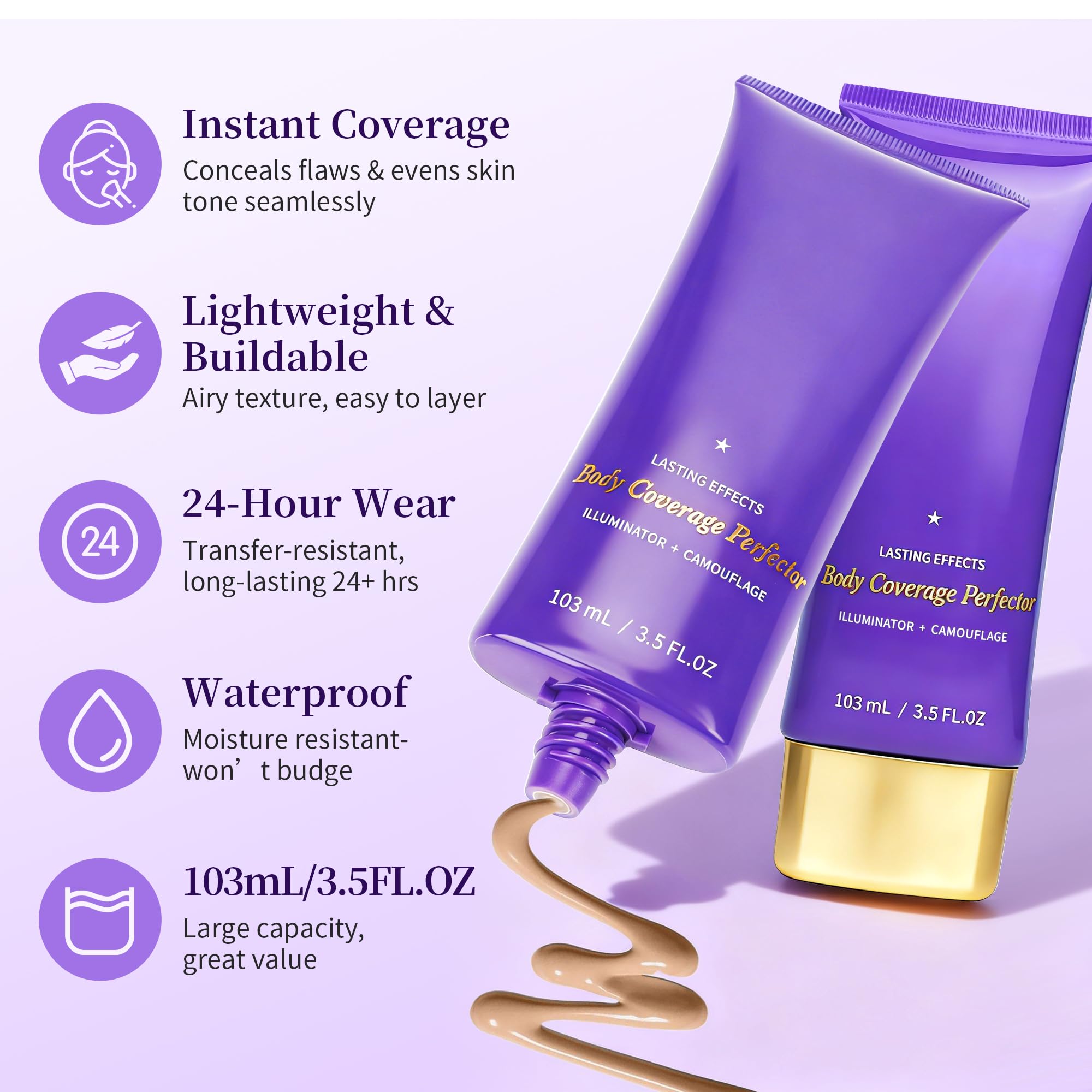 MyTend Tattoo Cover Up Makeup – Waterproof Body Concealer, 3.5oz