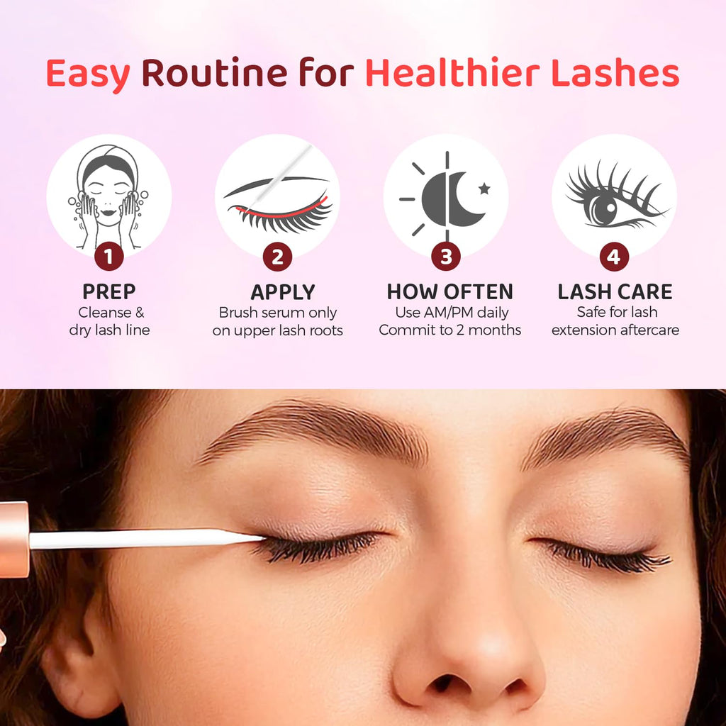 MythosFlow Lash Serum with Biotin, Peptides & Plant Extracts | Nourishing Eyelash Growth, 5 ml