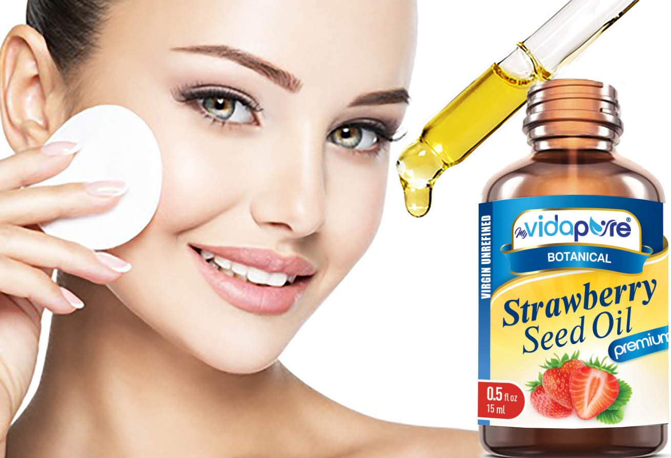 MYVIDAPURE Strawberry Seed Oil – 100% Pure, Cold-Pressed Moisturizer (0.5 Fl Oz)