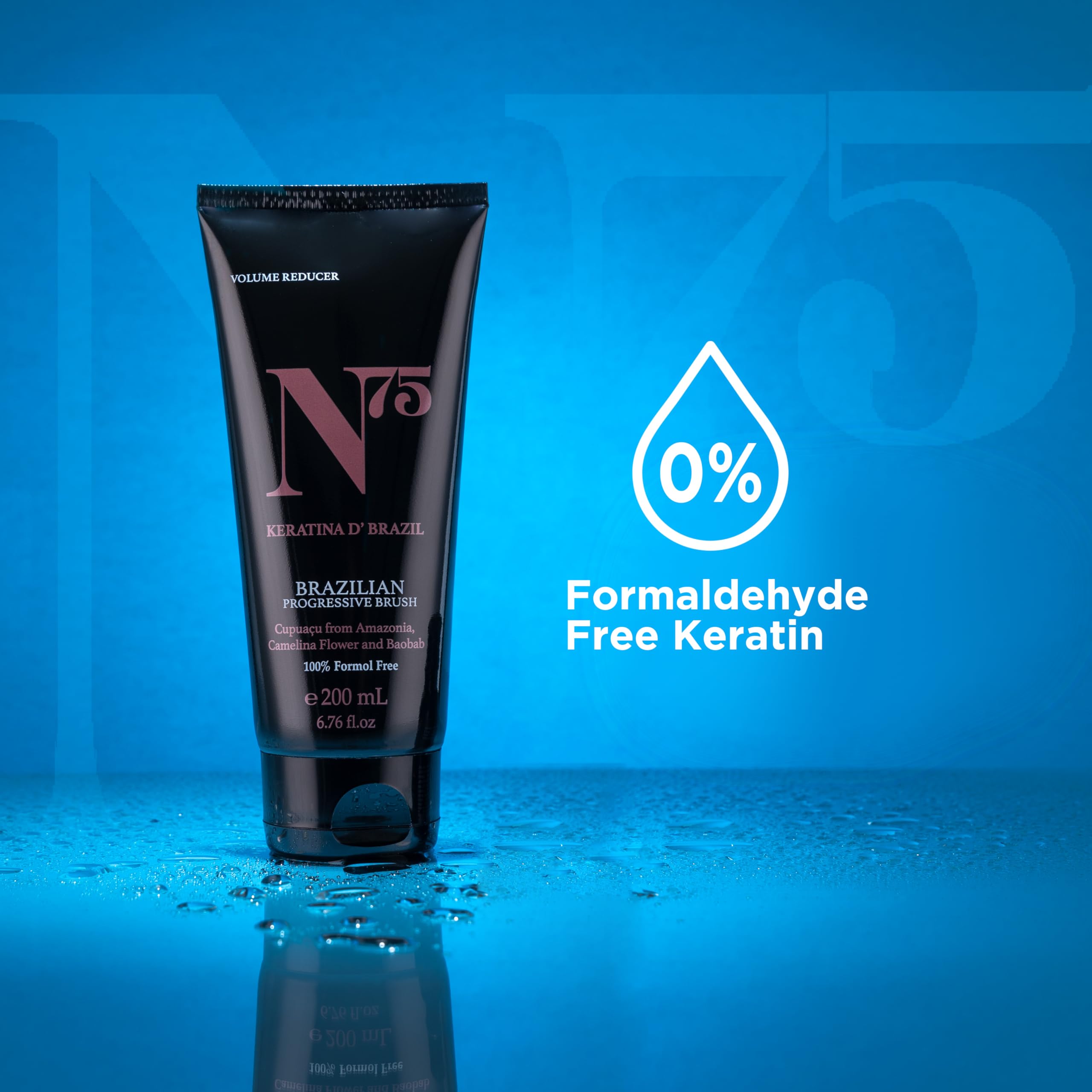 N75 Keratin Hair Smoothing Treatment – Formaldehyde-Free Brazilian Straightening for All Hair Types