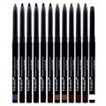 Nabi Retractable Waterproof Eye Liner — 12pc 5-Color Set | Roll It Up, Long-Lasting, Fade-Resistant