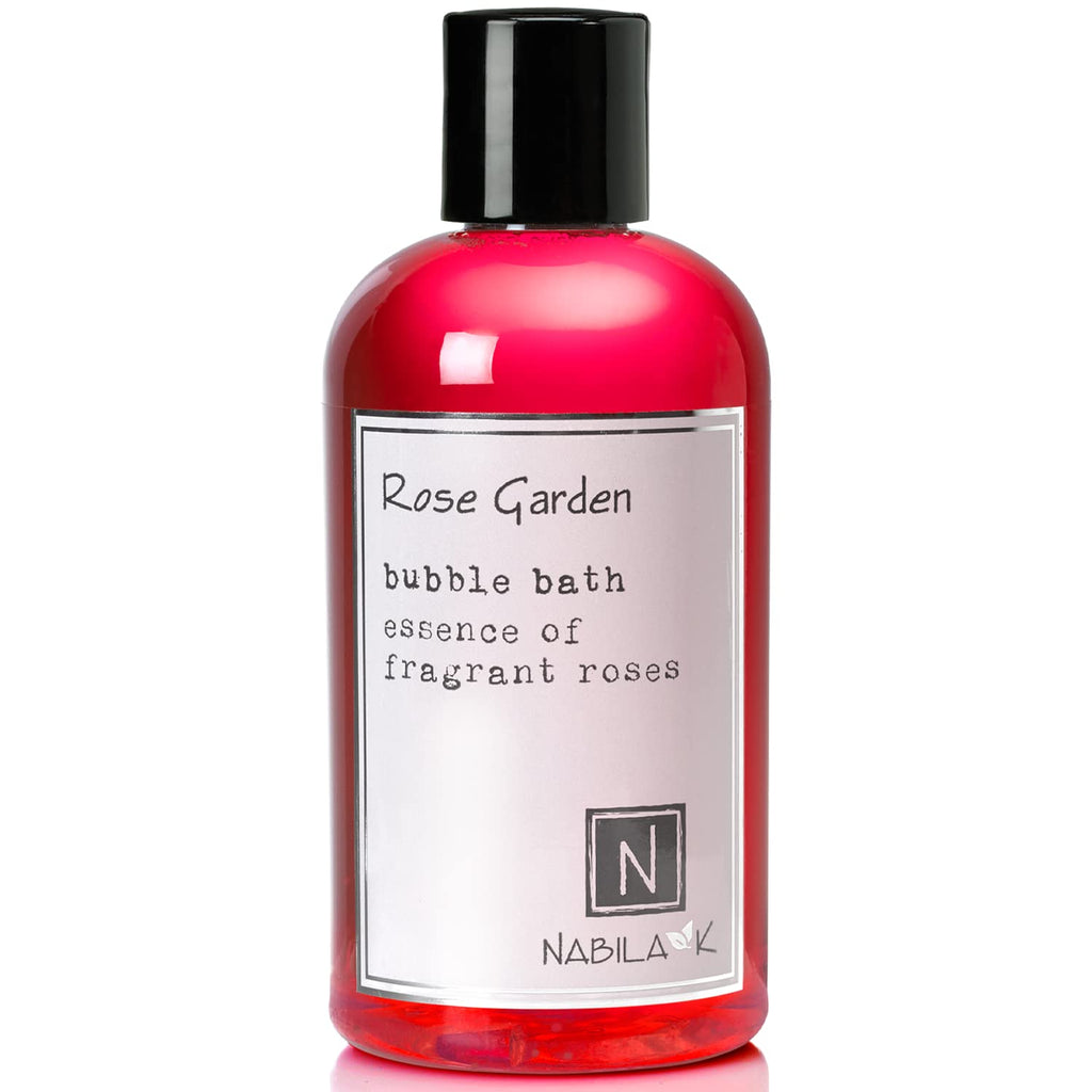 Rose Garden Bubble Bath by Nabila K – Natural, Tear-Free Luxury for Sensitive Skin (8 oz)