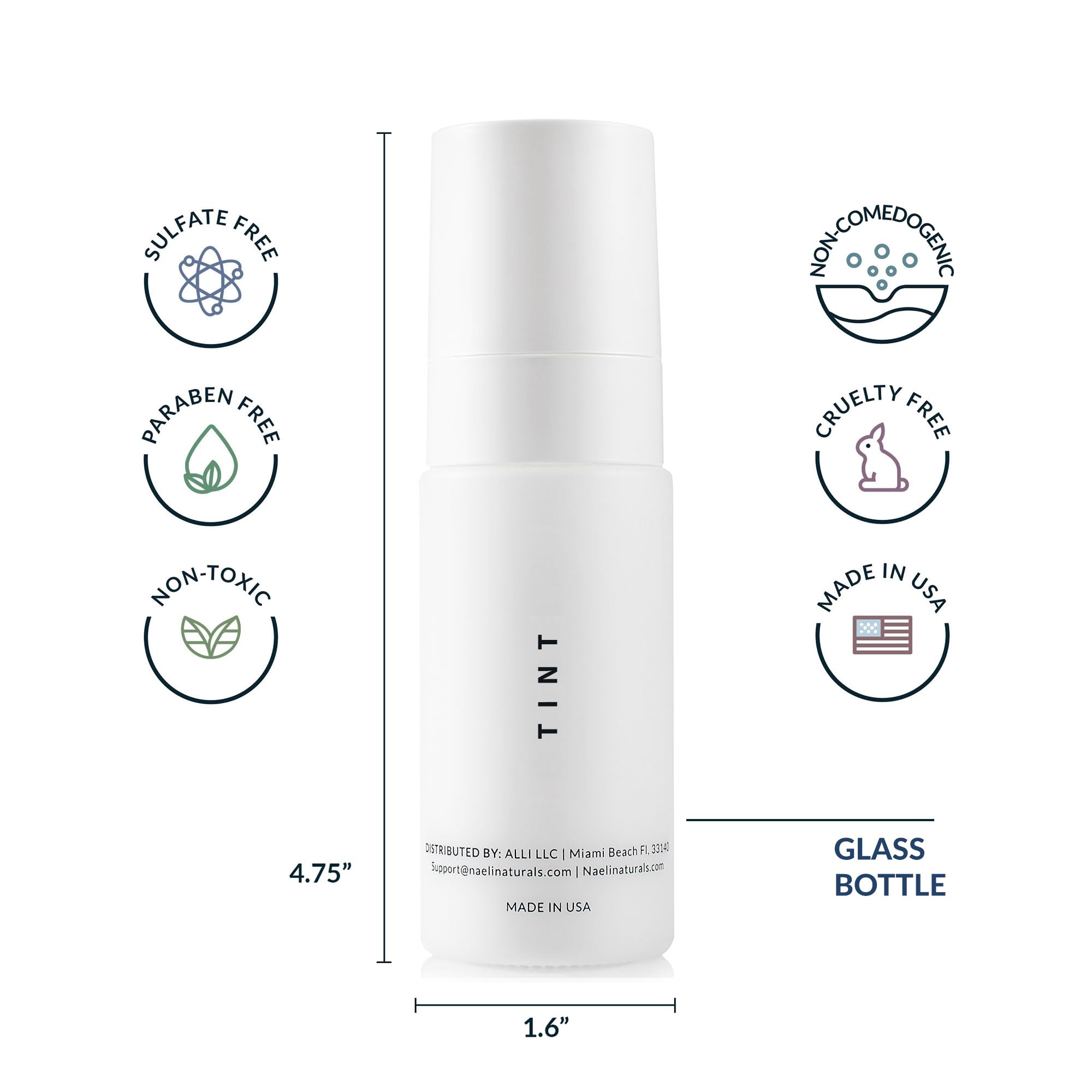 NAELI Anti-Aging Tinted Moisturizer SPF 50 – Mineral Sunscreen with Zinc Oxide, Peptides & Ceramides