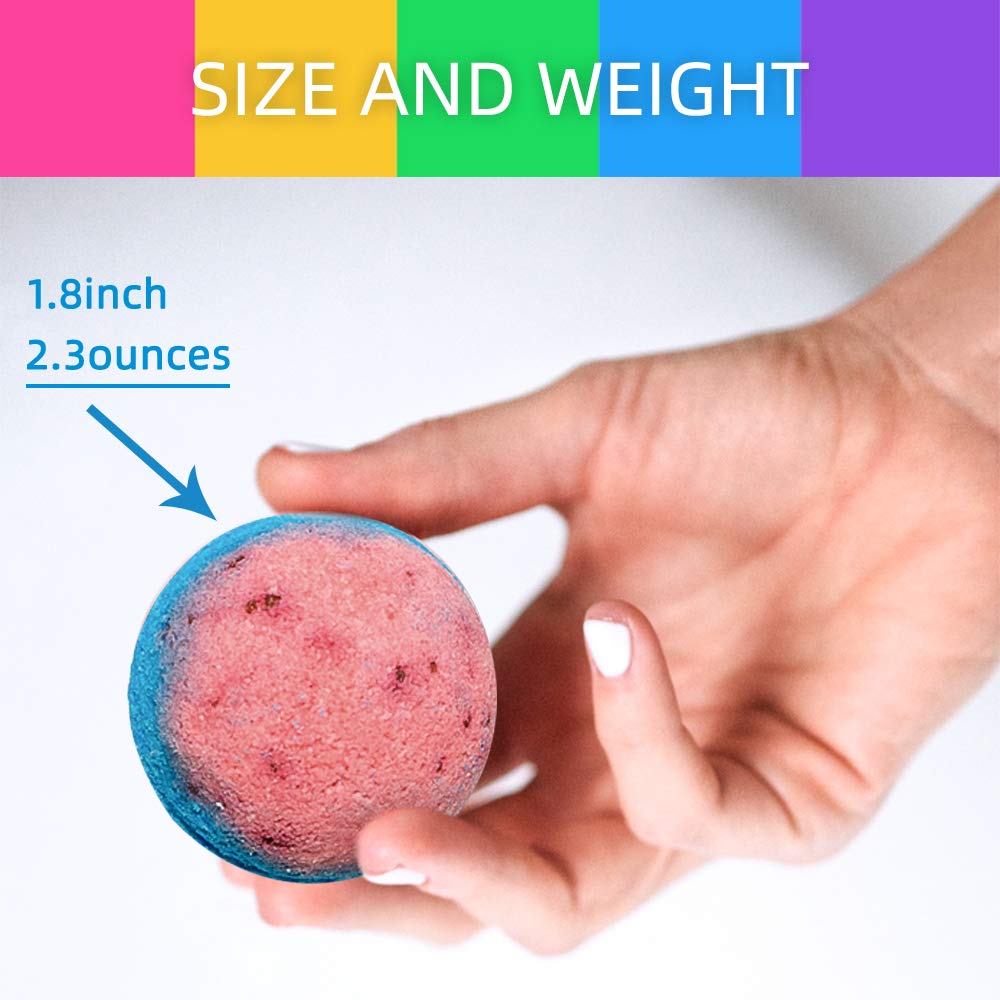 Nagaliving Bath Bombs Gift Set – 50 Handmade Fizzing Bombs for All Ages