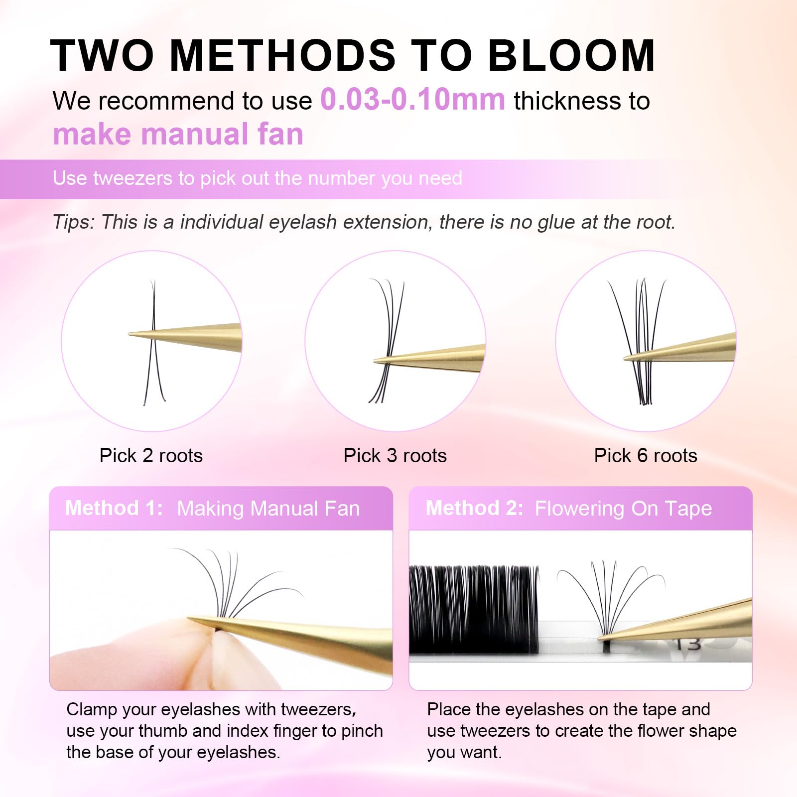 NAGARAKU Eyelash Extensions – Classic J B C D LC LD Curl, Matte Black 0.03-0.20, 5-17mm (0.07-N 10mm)