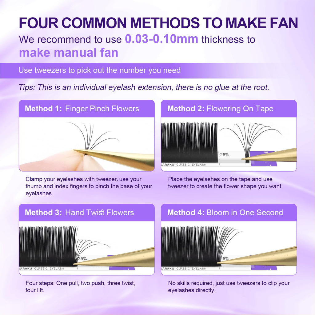 NAGARAKU 5 Trays Eyelash Extensions – 0.15mm C Curl, 11–15mm, Matte Black, Professional Faux Mink