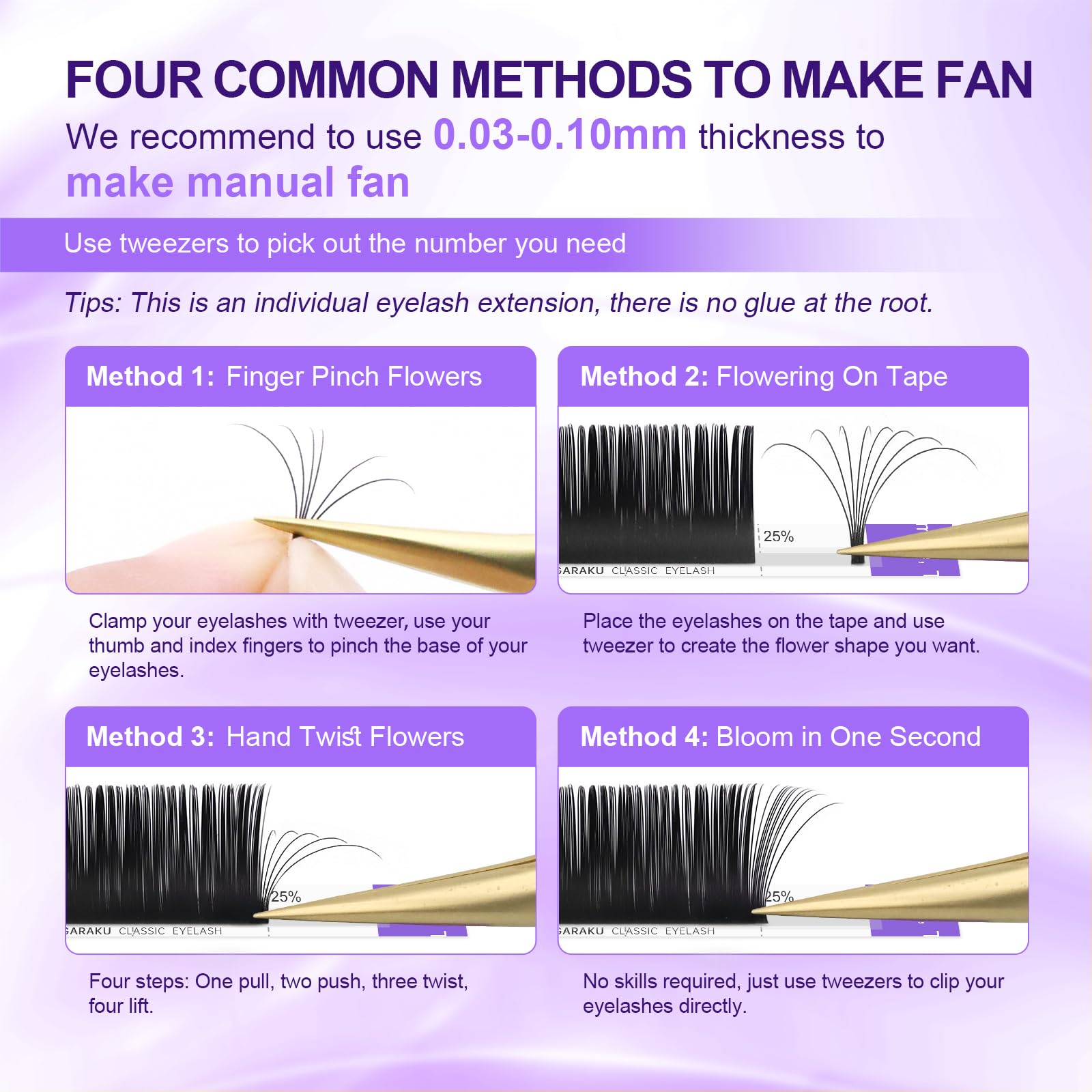 NAGARAKU 5 Trays Eyelash Extensions – 0.15mm C Curl, 11–15mm, Matte Black, Professional Faux Mink
