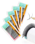 NAGARAKU YY Lash Extensions – 5 Trays Premade 4D Easy Fan 0.05mm 8–12mm