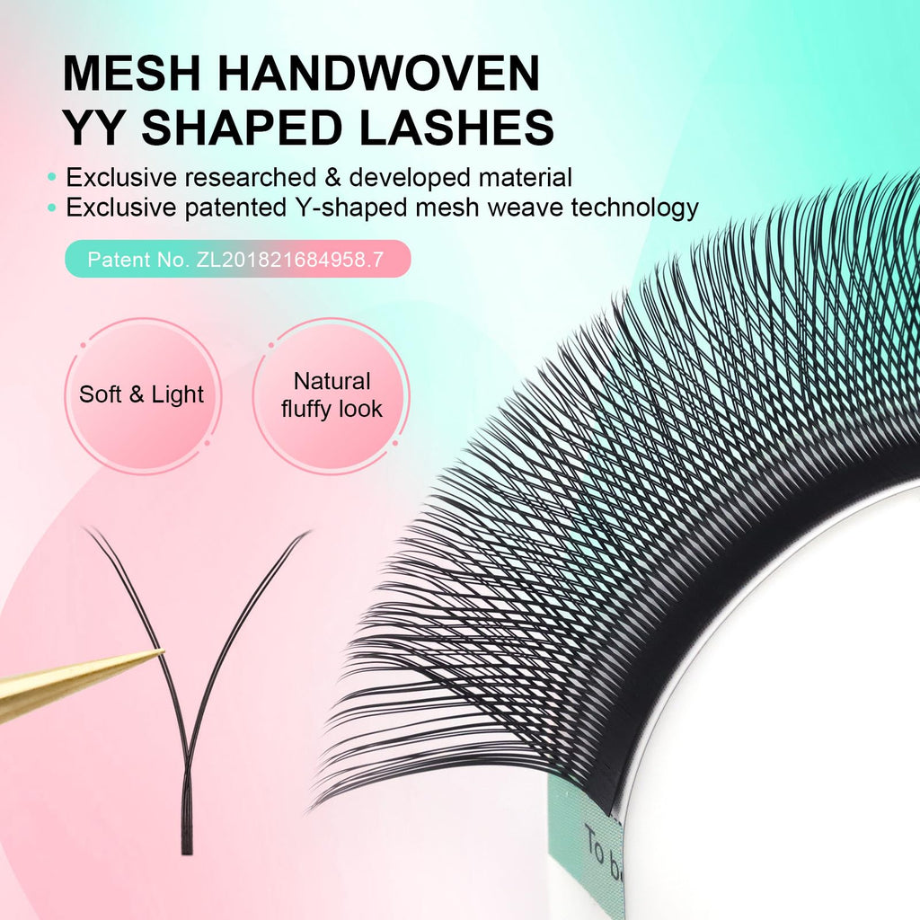 Nagaraku YY Premade 4D Lashes 0.05mm C Curl 8–15mm | 5 Trays Russian Volume Faux Mink