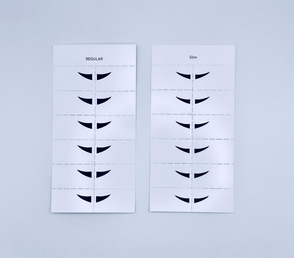 Nahrin Beauty Temporary Tattoo Eye Liner Wings – Slim, 24 Pairs
