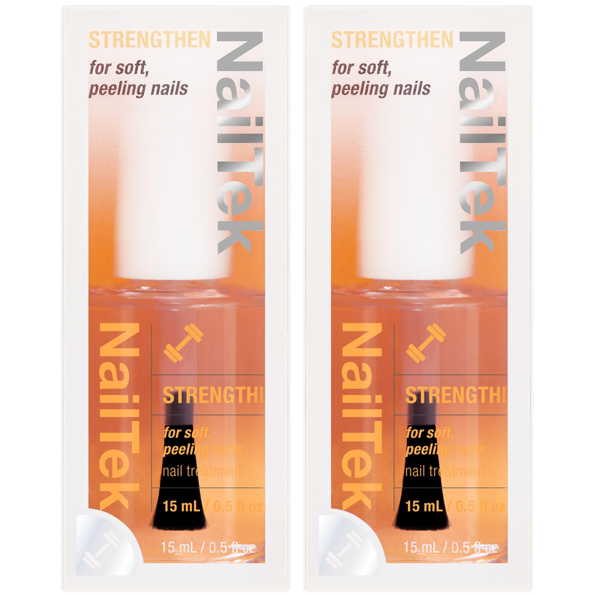 Nail Tek Nail Strengthener Formula 2 – Strengthen, Grow, and Protect Soft Nails, 0.5 fl oz (2 Pack)