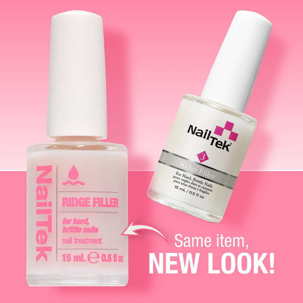 Nail Tek Ridge Filler Formula 3 – Clear Ridge Filler & Base Coat, 0.5 fl oz