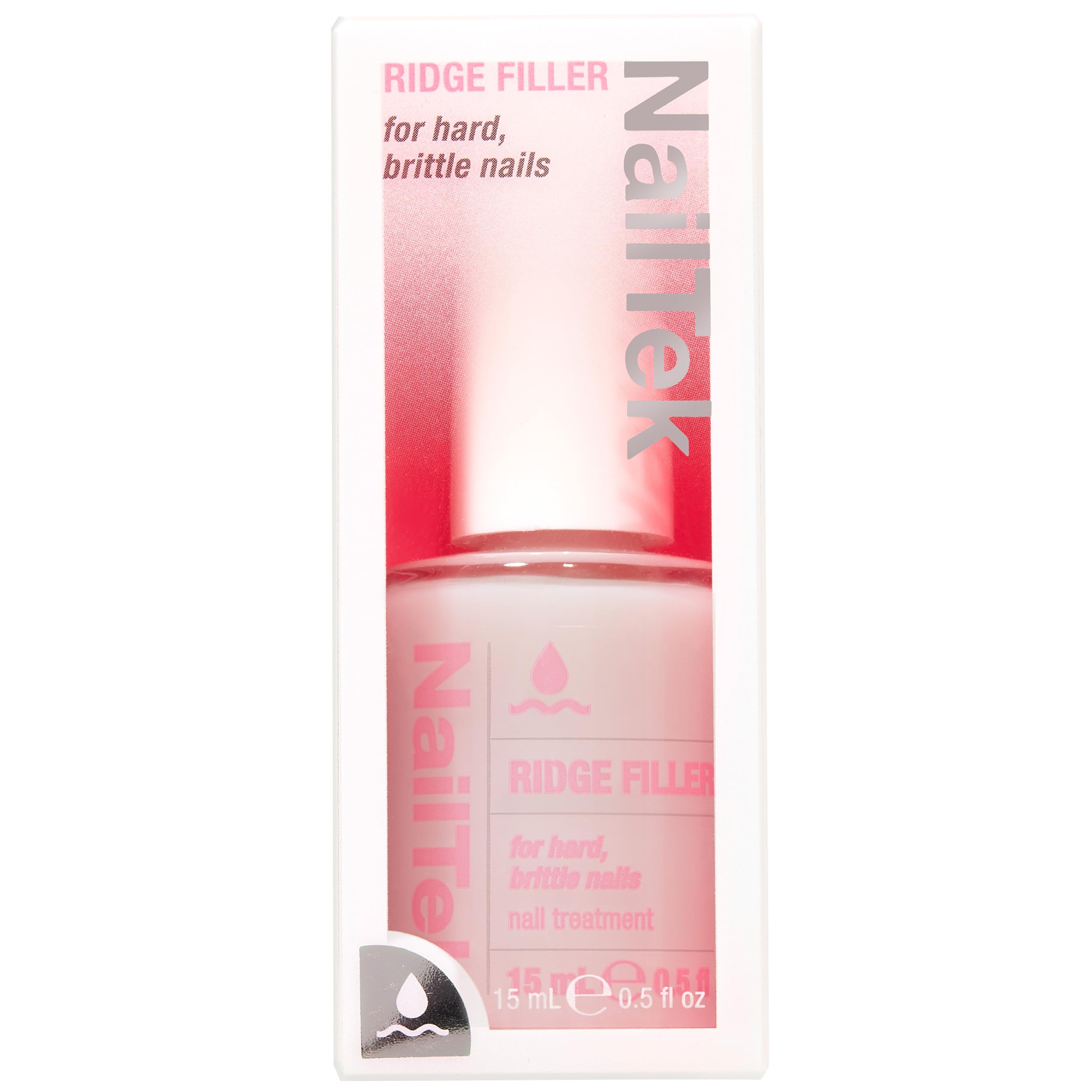 Nail Tek Ridge Filler Formula 3 – Clear Ridge Filler & Base Coat, 0.5 fl oz
