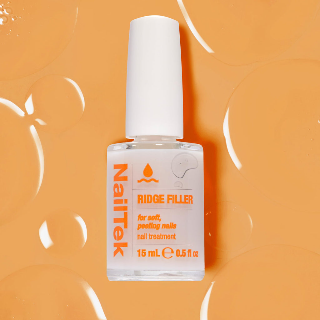 Nail Tek Ridge Filler Formula 2 – Clear Ridge Filler Base Coat for Soft, Peeling Nails
