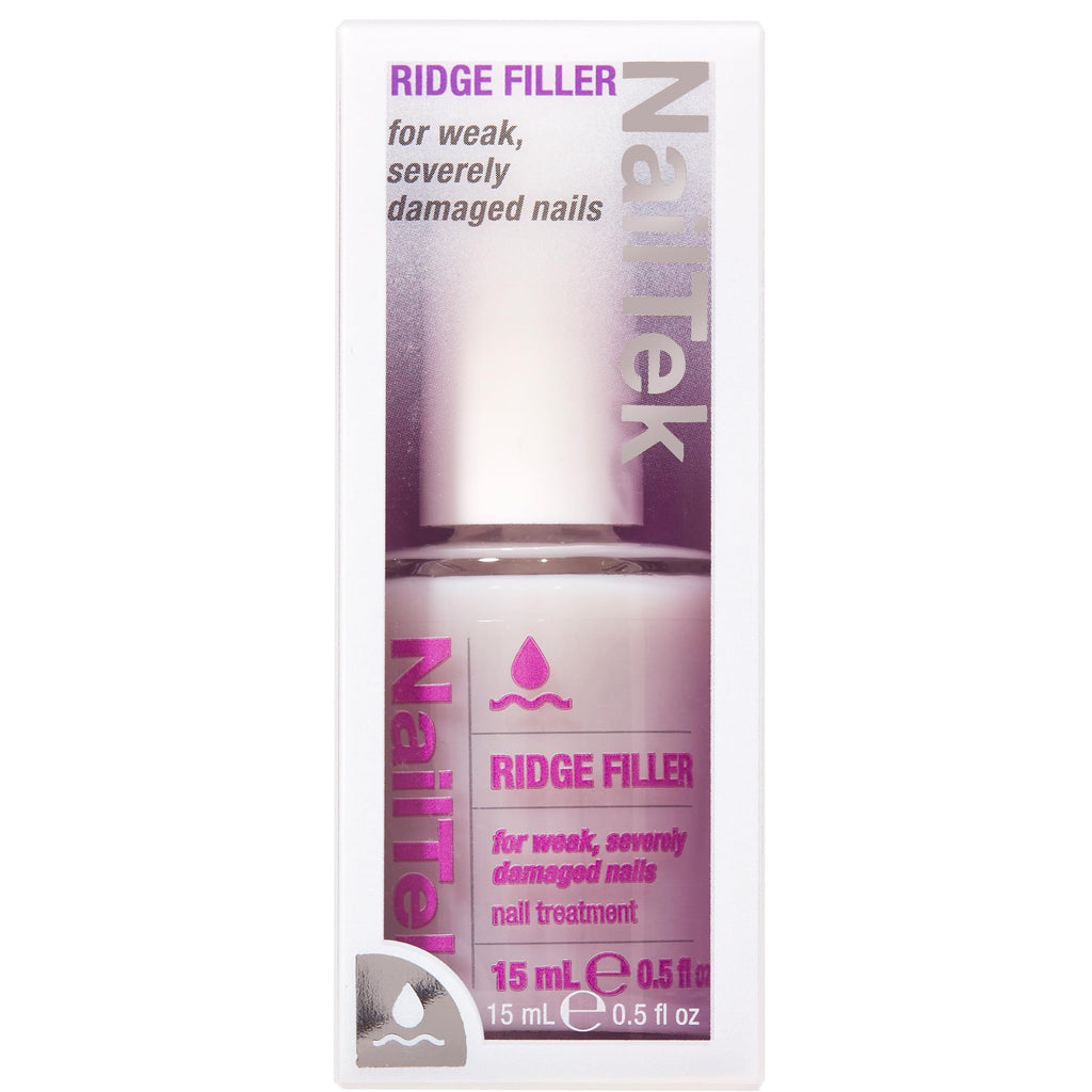 Nail Tek Ridge Filler Formula 4 — Clear Ridge Filler & Base Coat (0.5 fl oz)