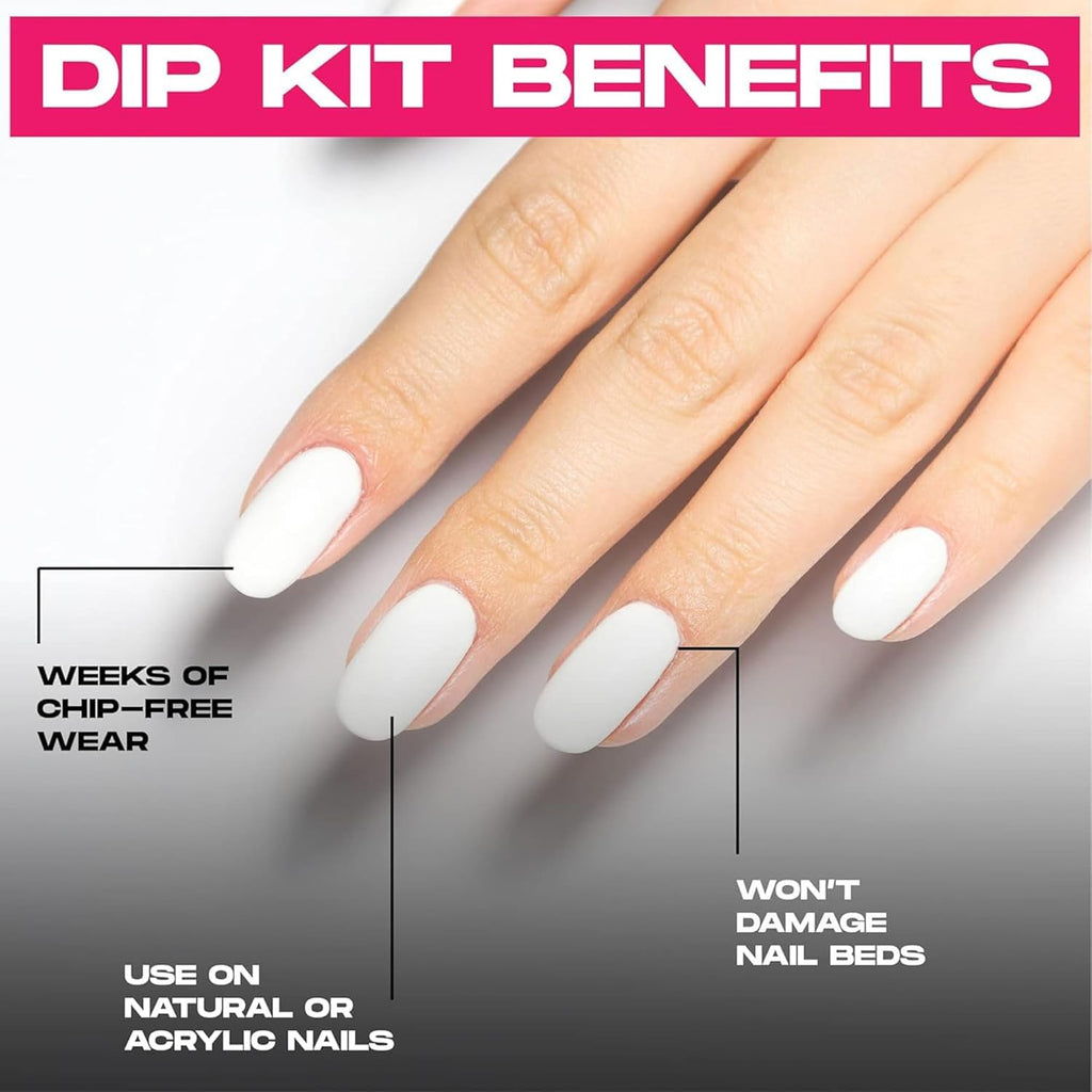 Nailboo Dip Powder Nail Kit Bundle: Velvet Lust, Date Night, Sunday Brunch | No UV Needed