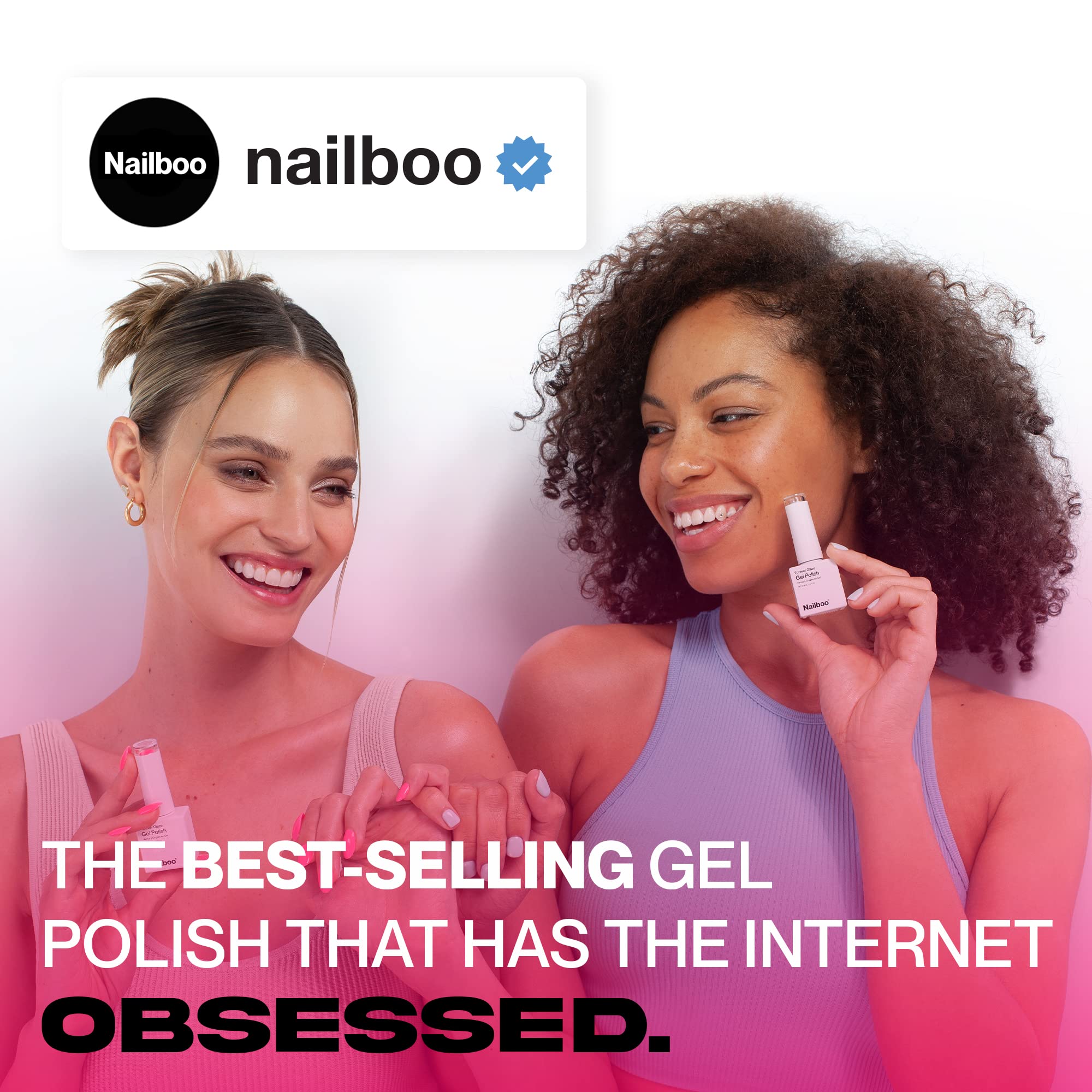 Nailboo Premier Forever Glaze Gel Top Coat – Clear, Self-Leveling, Salon-Quality Shine (0.3 oz)