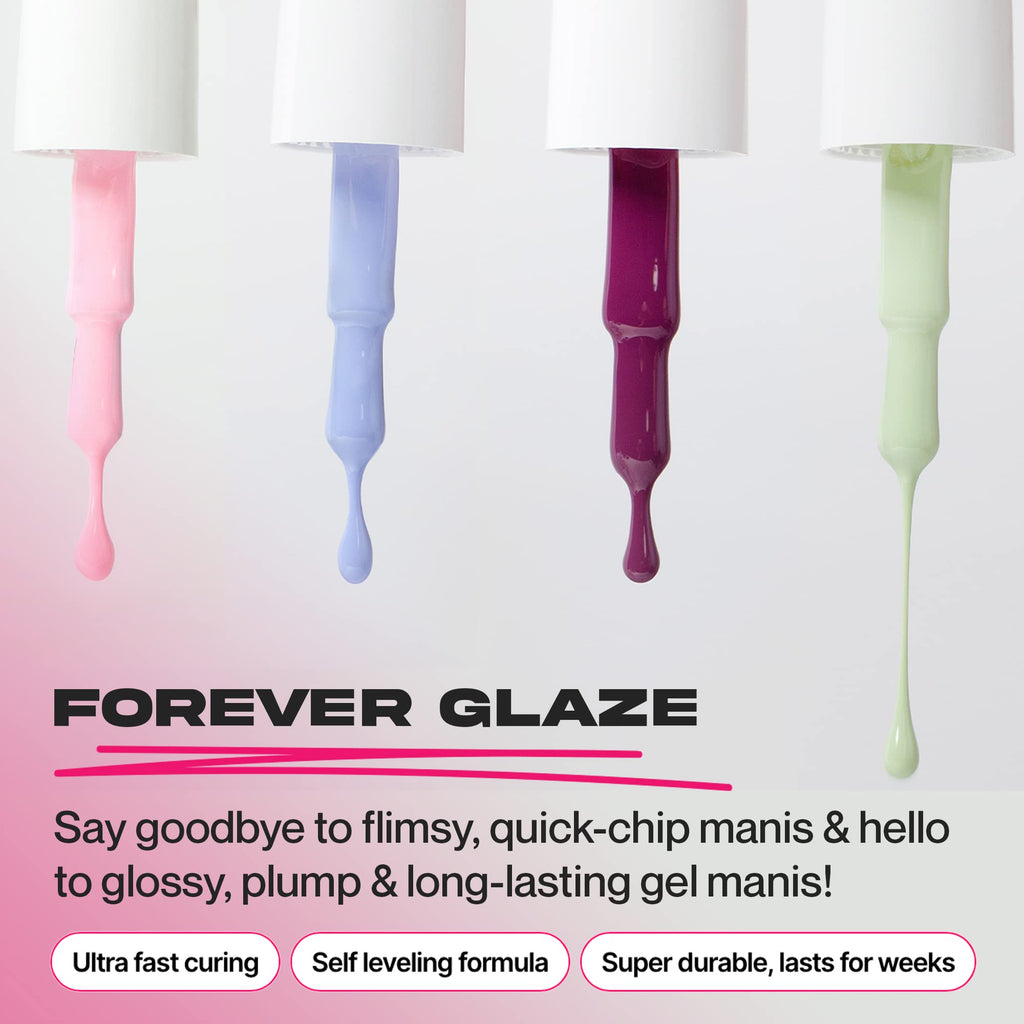 Nailboo Premier Forever Glaze Gel Top Coat – Clear, Self-Leveling, Salon-Quality Shine (0.3 oz)