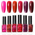 Nailshion Red Nail Polish Set – 6 Vibrant Reds, Quick-Dry, HEMA-Free, 12-Toxic-Free