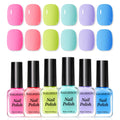 Nailshion Regular Nail Polish Set – 6 Rainbow Colors | Quick Dry, Non-Gel, Castor Oil Rich