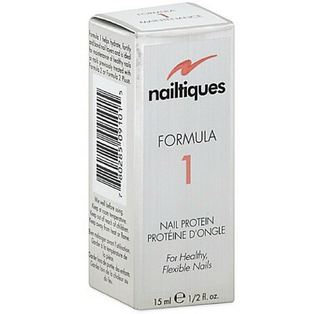Nailtiques Formula 1 Protein 0.5 oz – Strengthening Nail Treatment (Pack of 2)