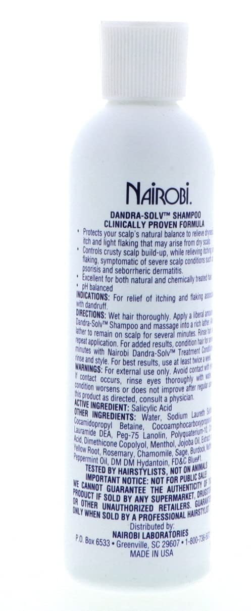 Nairobi Therapeutic Dandra-Solv Moisturizing Shampoo – Unisex, 8 oz