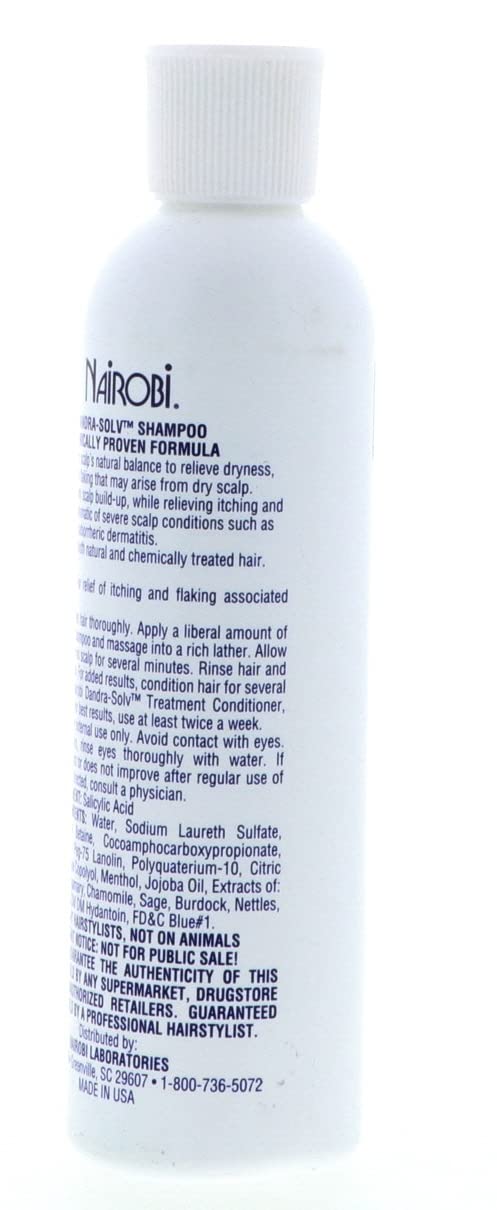 Nairobi Therapeutic Dandra-Solv Moisturizing Shampoo – Unisex, 8 oz