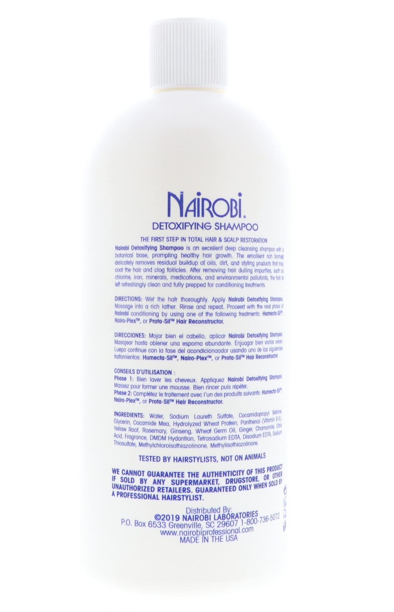 Nairobi Detoxifying Shampoo — 32 oz | Detoxifying Scalp Cleanse by Nairobi
