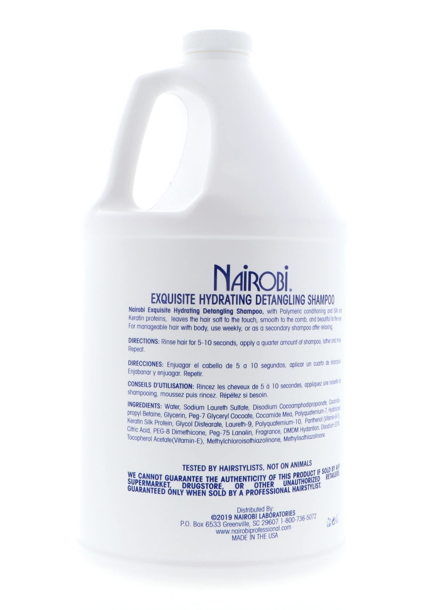 Nairobi Exquisite Hydrating Detangling Shampoo 128 oz – Unisex