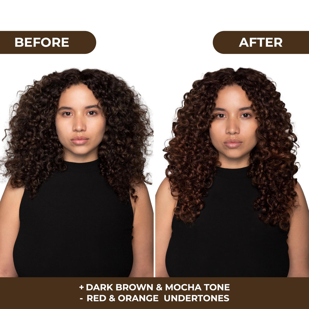 Naissant Glow Mocca Hair Toning Shampoo — Neutralizes Red/Orange Undertones with High-Purity Pigments for Brown & Mocha Hair | Paraben, Ammonia & Sulfate Free | 10.1 Fl Oz
