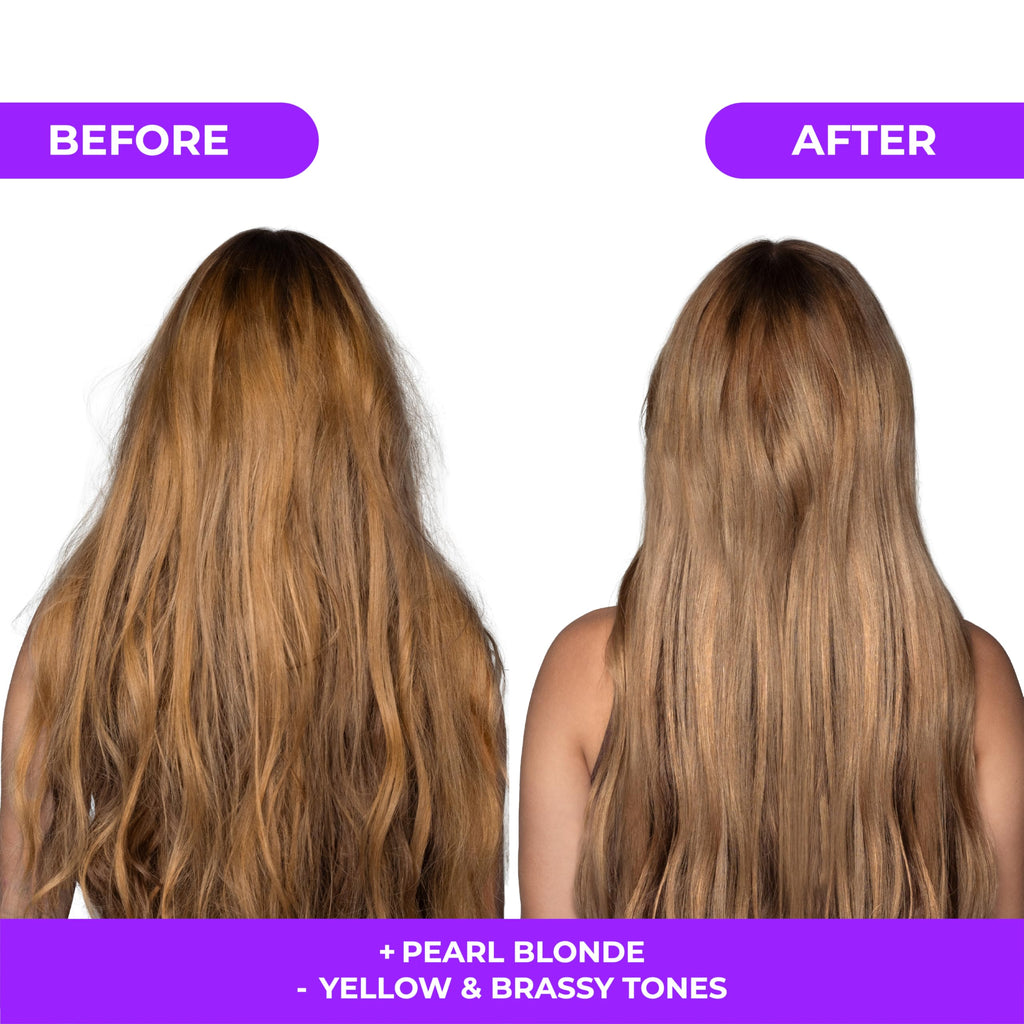 Naissant Pearl Blonde Set: Purple Shampoo & Toning Mask to Eliminate Brassiness | Paraben, Ammonia & Sulfate Free | 10.1 oz