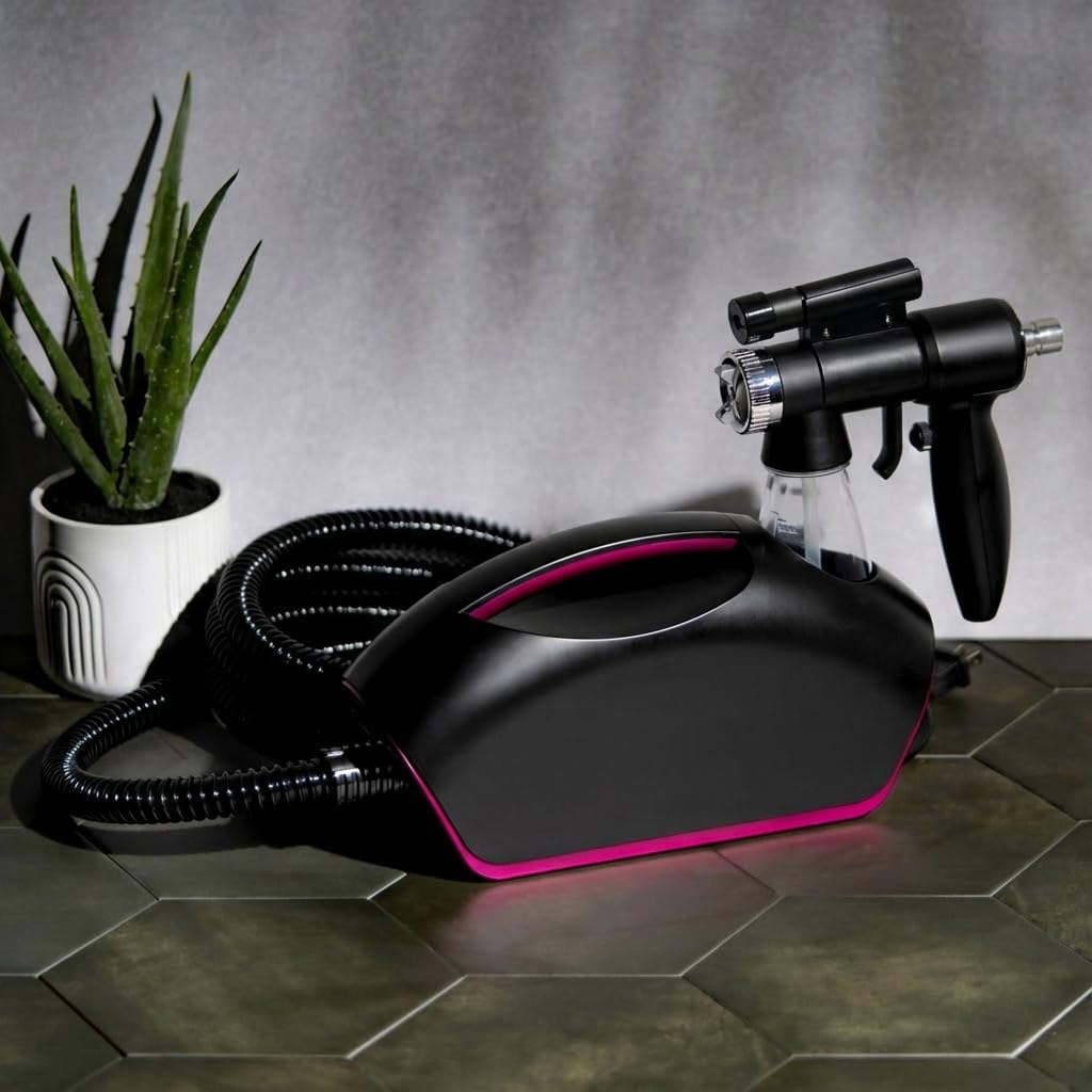 Naked Sun Fascination: Professional Spray Tan Machine with Light and HVLP Gun