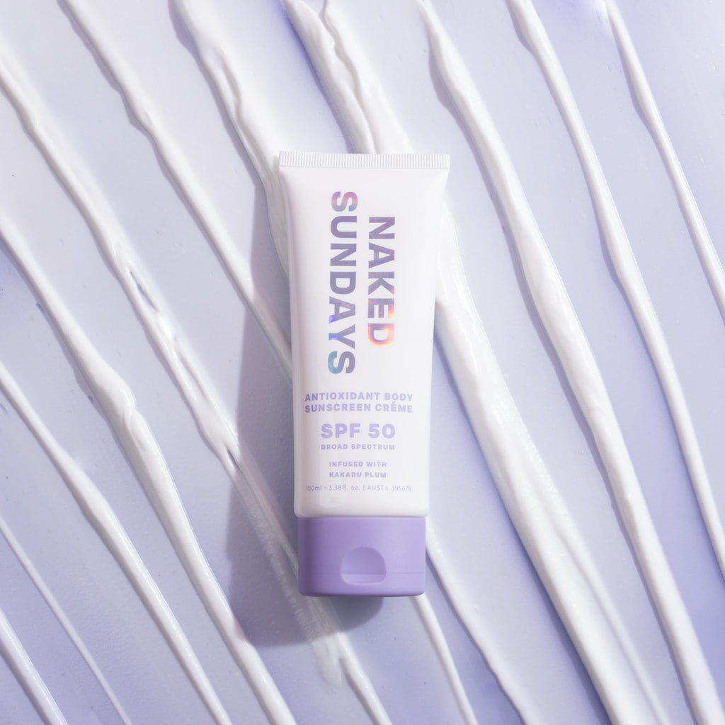 Naked Sundays SPF 50 Antioxidant Body Sunscreen Lotion – Lightweight, Hydrating, Broad Spectrum (100ml)