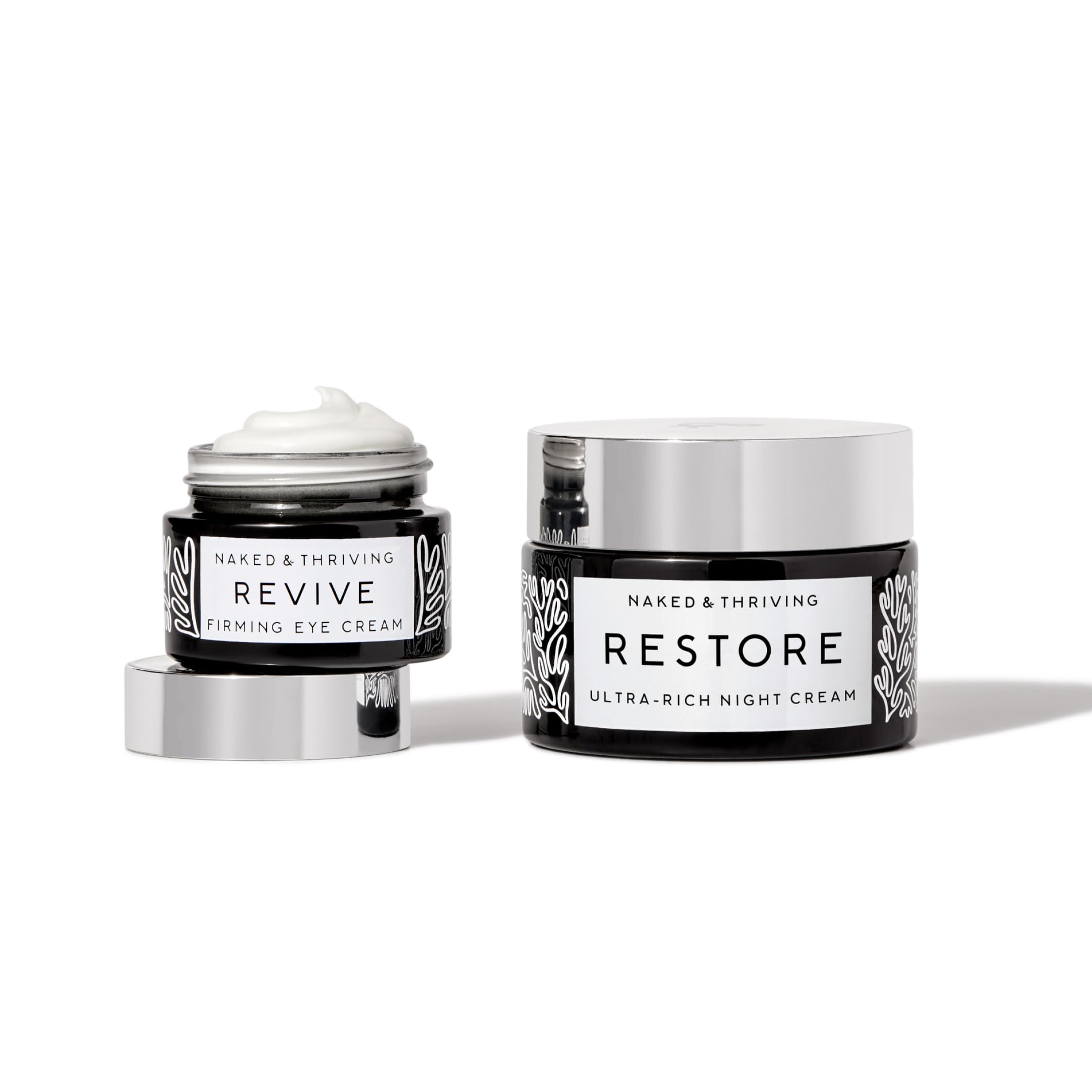 Naked & Thriving The Retinol-Alternative Duo – Restore Ultra-Rich Night Cream + Revive Firming Eye Cream