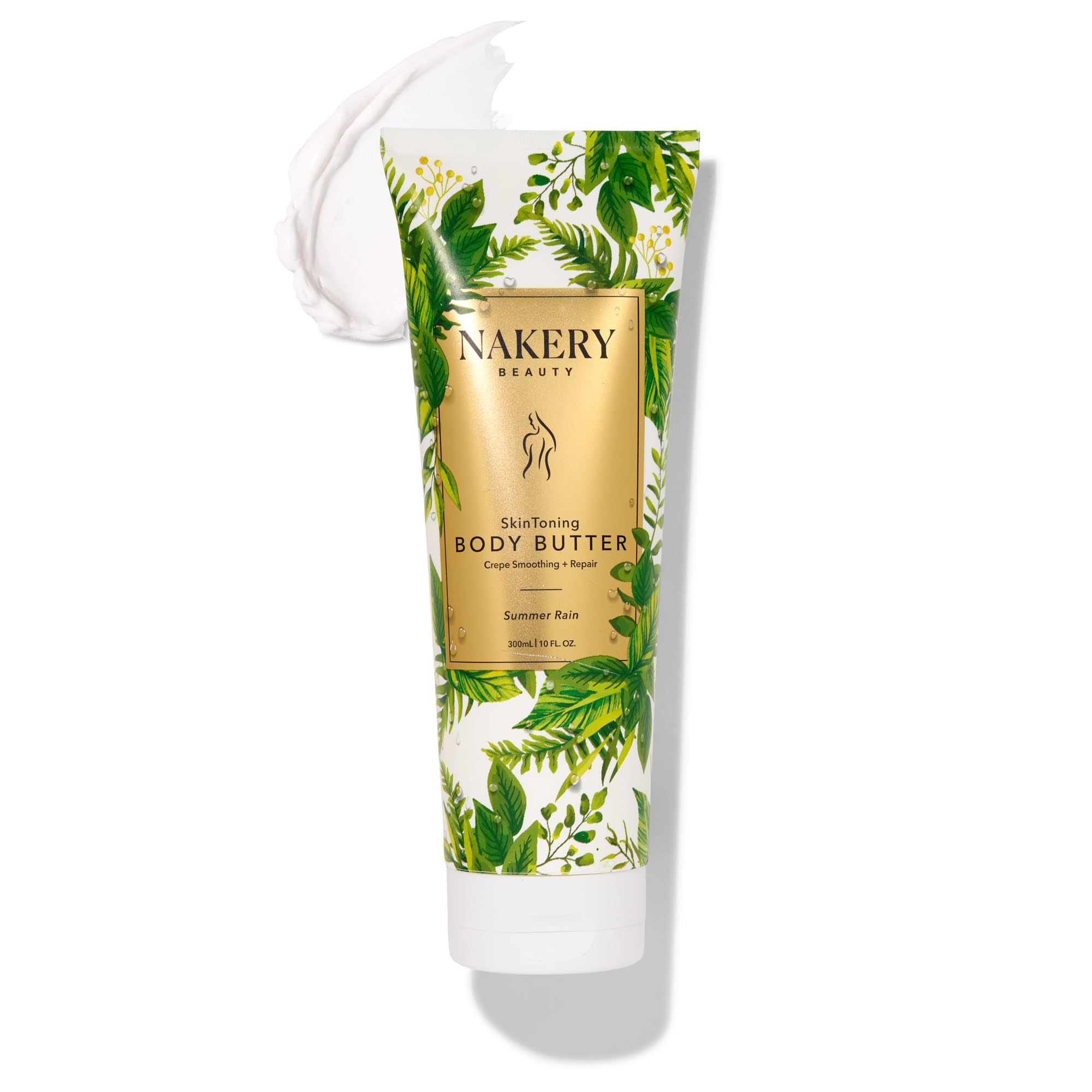 Nakery Skin Toning Body Butter – Peptide Firming Lotion for Crepey Skin | Summer Rain
