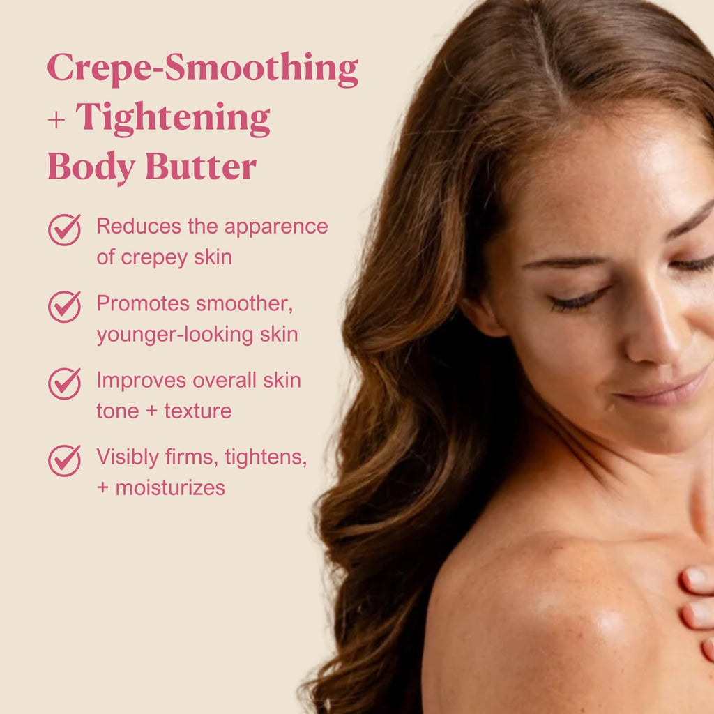 Nakery Skin Toning Body Butter for Women – Peptide Firming Lotion (Dulce Vanilla)