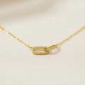 Ameya 18k Gold Plated Eternal Link Necklace