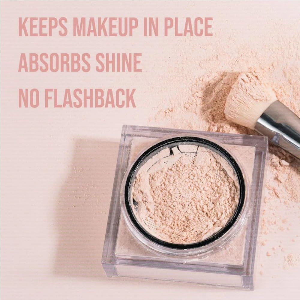 NAPH H.U.D.A Beauty E-Bake Loose Setting Powder 0.71 oz / 20 g (Sugar Cookie) + Bonus Acne Patch — Longwear, Airbrushed Finish